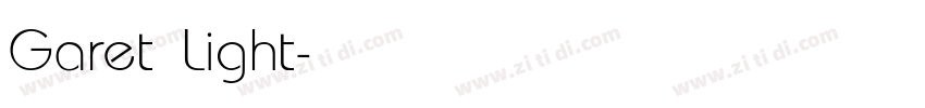 Garet Light字体转换
